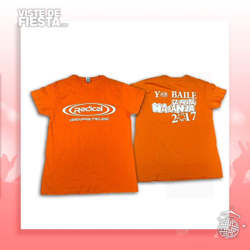 Camiseta ((Radical)) – Fiesta naranja 2017