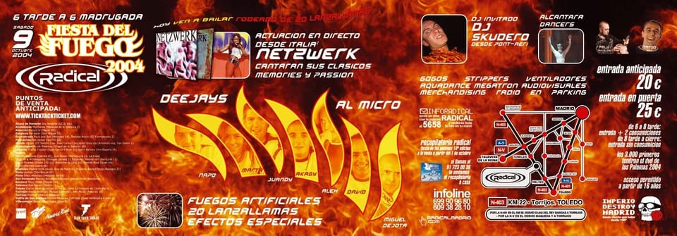 Fiesta del Fuego 2004 · contraportada del CD