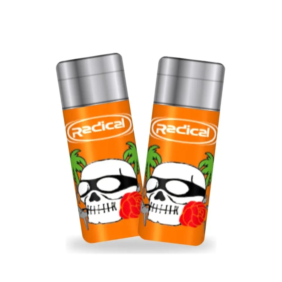 Mechero ((Radical)) Naranja Calavera 2026